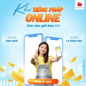 Khóa tiếng Pháp Online 1 kèm 1